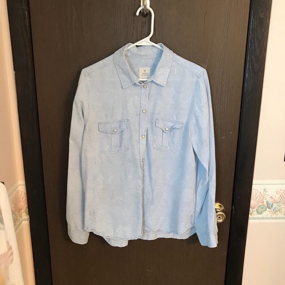Vintage Boyfriend Button Up Shirt